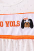Tennessee go vols embroidery ruffle shorts set
