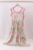 Pink floral dress