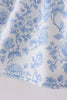 Blue rose smocked dress