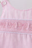 Pink bow smocked bloomer set
