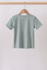 Sage starfish shell embroidery top