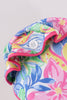 Tropical floral ruffle bow bonnet