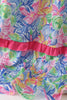 Tropical floral smocked tiered dress