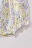 Golden meadow floral smocked ruffle bubble