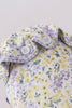 Golden meadow floral  ruffle bow bonnet