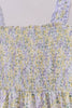 Golden meadow floral smocked tiered dress (length 41.33inch)