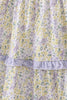 Golden meadow floral smocked tiered dress (length 41.33inch)