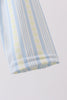 Blue shark applique stripe swimsuit