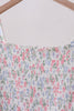 Pink floral smocked mom dress