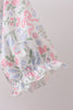Pink floral smocked mom dress