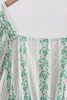 Green floral stripe dress (length 41.33in)