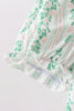 Green floral stripe dress (length 41.33in)