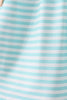 Mint marine creature smocked stripe ruffle dress