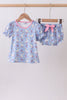 Purple duck print bow bloomer set