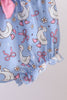 Purple duck print bow bloomer set