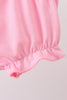 Pink patchwork floral ruffle bloomer set