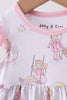 Pink all day adventure bamboo ruffle bubble