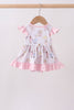 Pink all day adventure bamboo ruffle bubble