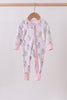 Pink all day adventure bamboo romper