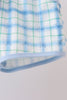 Blue birthday cake smocked plaid shorts set