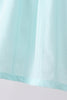 Blue starfish smocked jacquard ruffle bloomer set