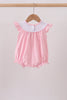 Pink carousel embroidery ruffle bubble