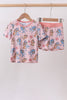 Pink character bamboo 2pc pajama set