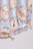 Pink puppy floral smocked ruffle bubble