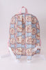 Pink puppy embroidery backpack