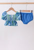 Ocean garden splash ruffle 2pc set