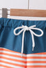Crab embroidery swim trunks