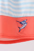 Tuna embroidery swim trunks