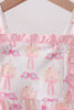 Pink bow castle ruffle bubble
