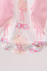 Pink bow castle ruffle bubble