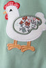 Sage Chicken Applique Bubble