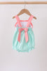 Green Marine Embroidered Jacquard Bubble