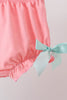 Green Marine Embroidered Jacquard Bloomer Set