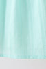 Green Marine Embroidered Jacquard Dress
