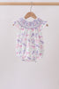 Purple Sea Turtle Smocked Bubble