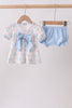 Blue Hydrangea Bow Bloomer Set