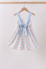 Blue Hydrangea Bow Dress