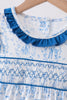 Blue Castle Smocked Ruffle Bloomer Set