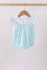 Blue Umbrella Smocked Bubble