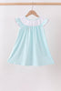 Blue Umbrella Smocked Dress