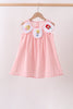 Pink Princess Embroidered Jacquard Dress
