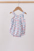 Blue Floral Bow Bubble