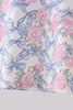 Blue Floral Bow Bloomer Set