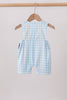 Blue Cow Plaid Embroidered Jon Jon