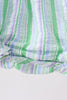 Green Stripe Smocked Bow Seersucker Bubble