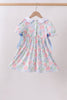 Blue Hydrangea Smocked Pearl Dress